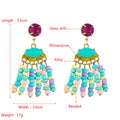 Seed Bead Tassel Earrings E5227