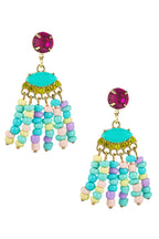 Seed Bead Tassel Earrings E5227