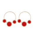 Geometric Circle Alloy Hoop Earrings E5236