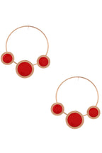Geometric Circle Alloy Hoop Earrings E5236