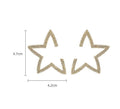 Star Rhinestone Hoop Earrings E5246