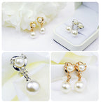Pearl Rhinestone Earrings E5258