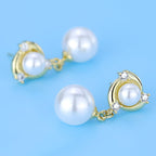 Pearl Rhinestone Earrings E5258