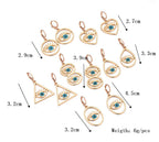 Evil Eye Circle Alloy Earrings E5312