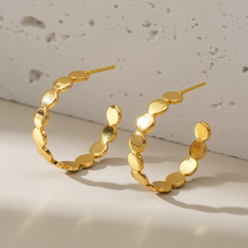 Alloy Hoop Earrings E5316