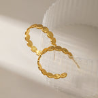Alloy Hoop Earrings E5316