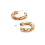 Spiral Alloy Hoop Earrings E5331