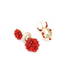 Seed Bead Asymmetric Earrings E5332