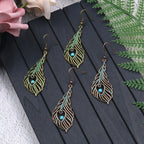 Hollow Leaf Alloy Earrings E5355