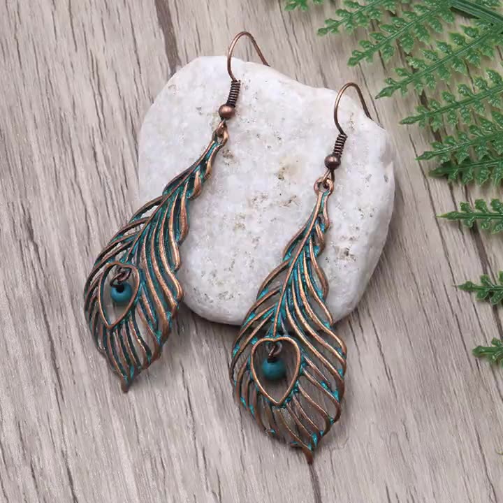 Hollow Leaf Alloy Earrings E5355