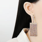 Tassel Rhinestone Earrings E5385