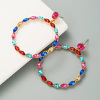 Circle Rhinestone Earrings E5399