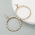 Circle Rhinestone Earrings E5399