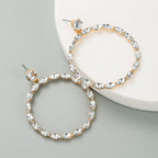 Circle Rhinestone Earrings E5399