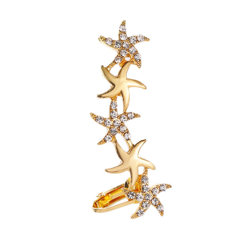 Star Rhinestone Single Ear Hook E6002