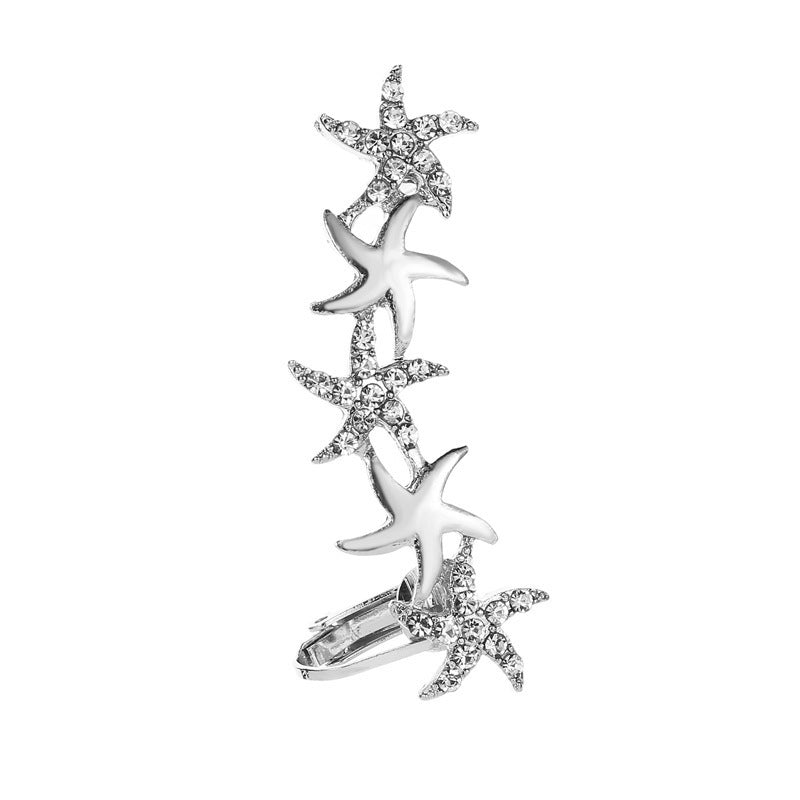 Star Rhinestone Single Ear Hook E6002