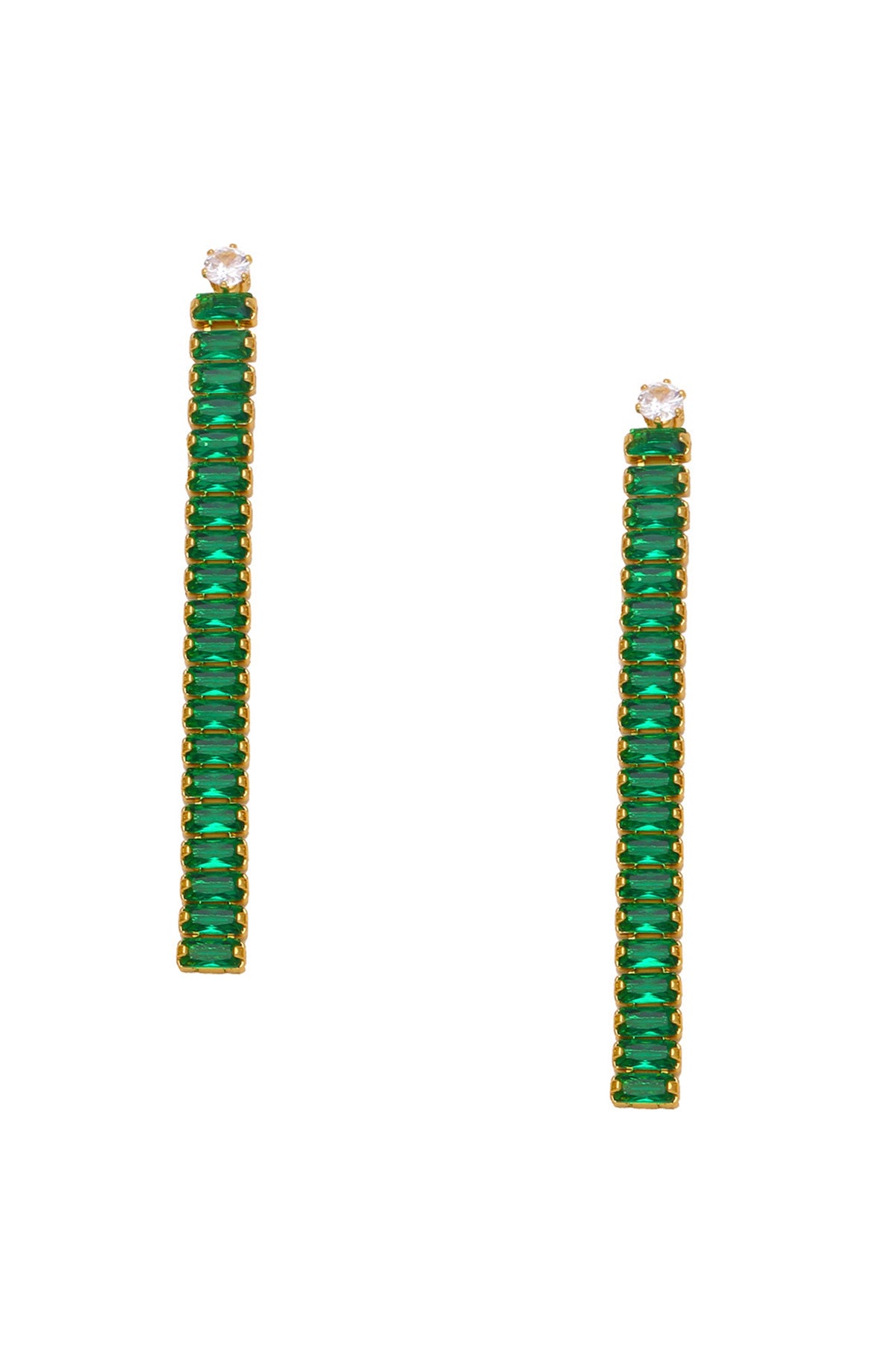 Tassel Cubic Zirconia Earrings E6101