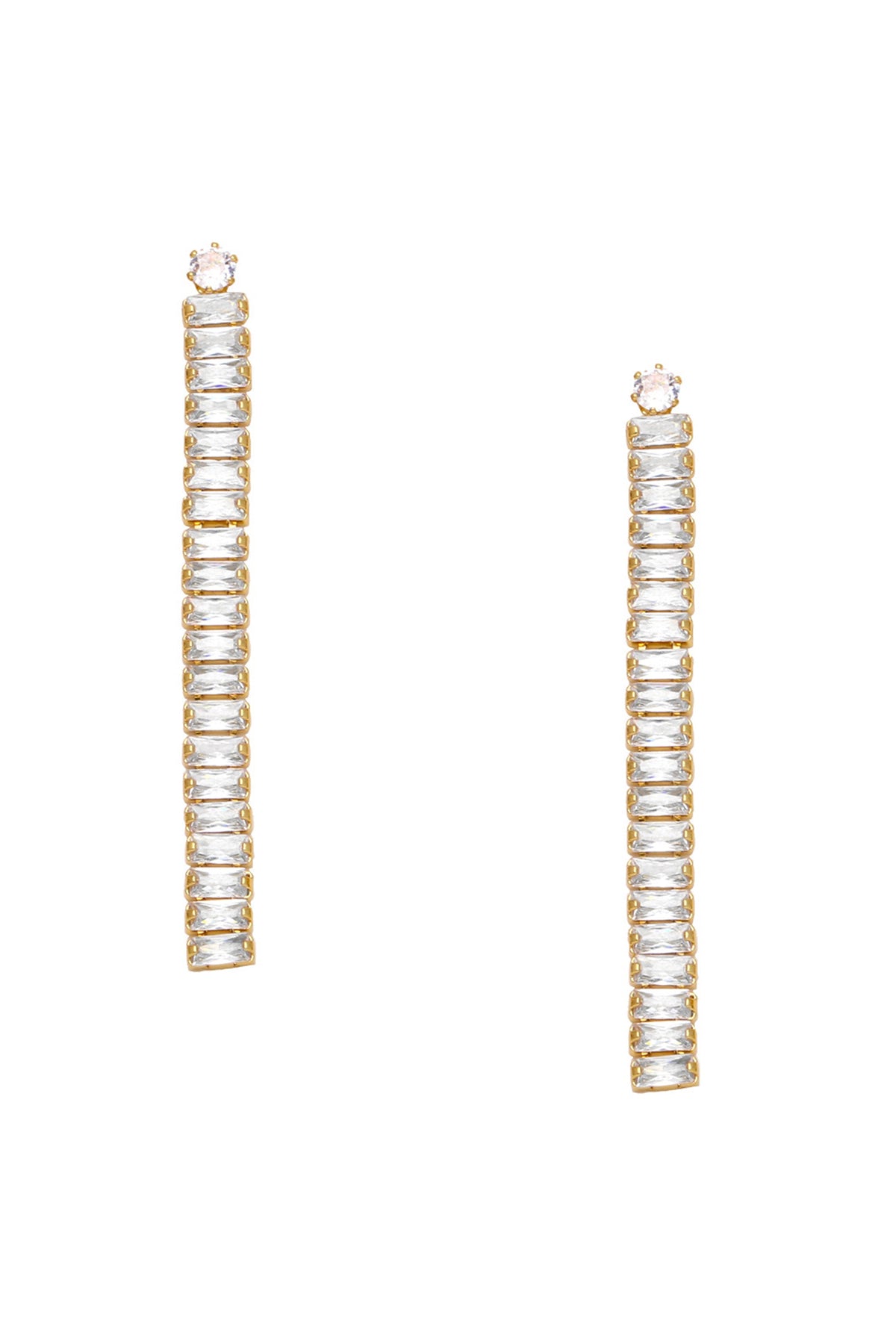 Tassel Cubic Zirconia Earrings E6101
