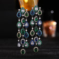 Tassel Cubic Zirconia Earrings E6405-GM