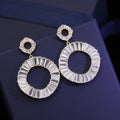 Circle Cubic Zirconia Earrings E6445