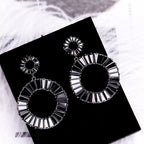 Circle Cubic Zirconia Earrings E6445