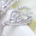 Cubic Zirconia Pearl Earrings E6554