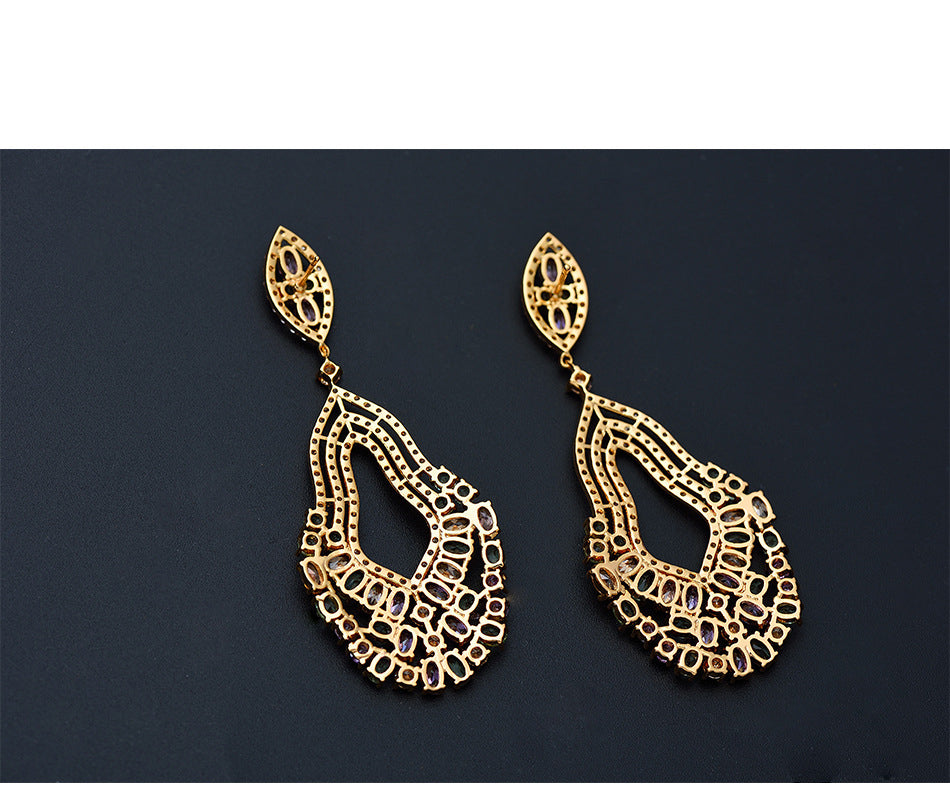 Teardrop Cubic Zirconia Earrings E6555