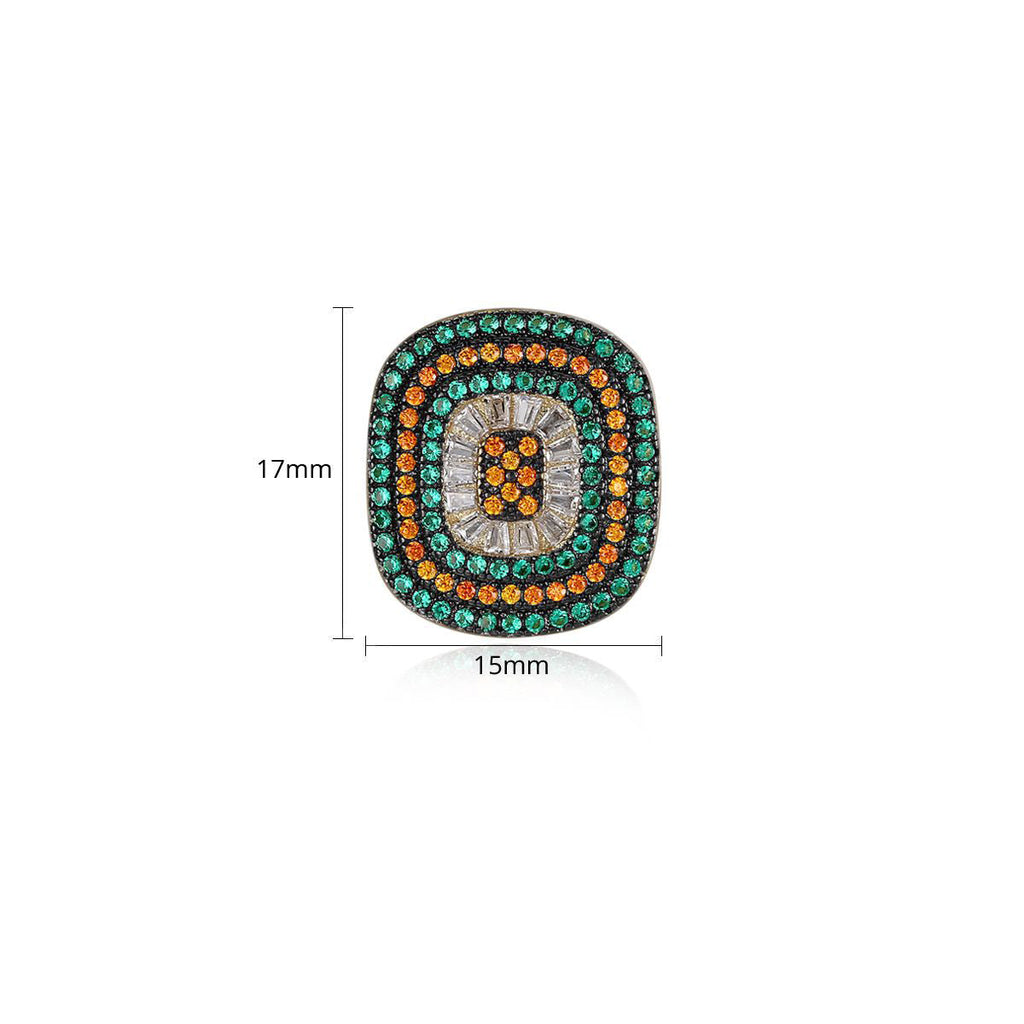 Cubic Zirconia Stud Earrings E6559