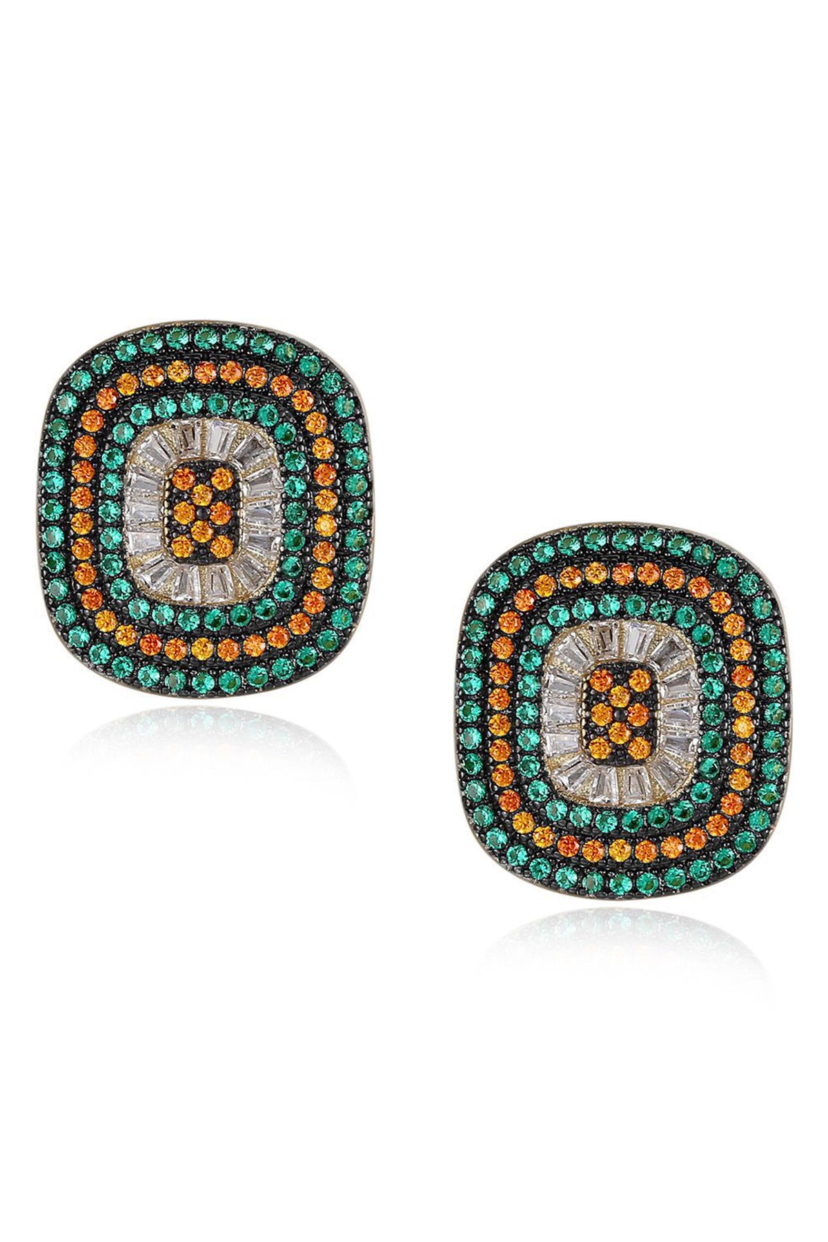 Cubic Zirconia Stud Earrings E6559