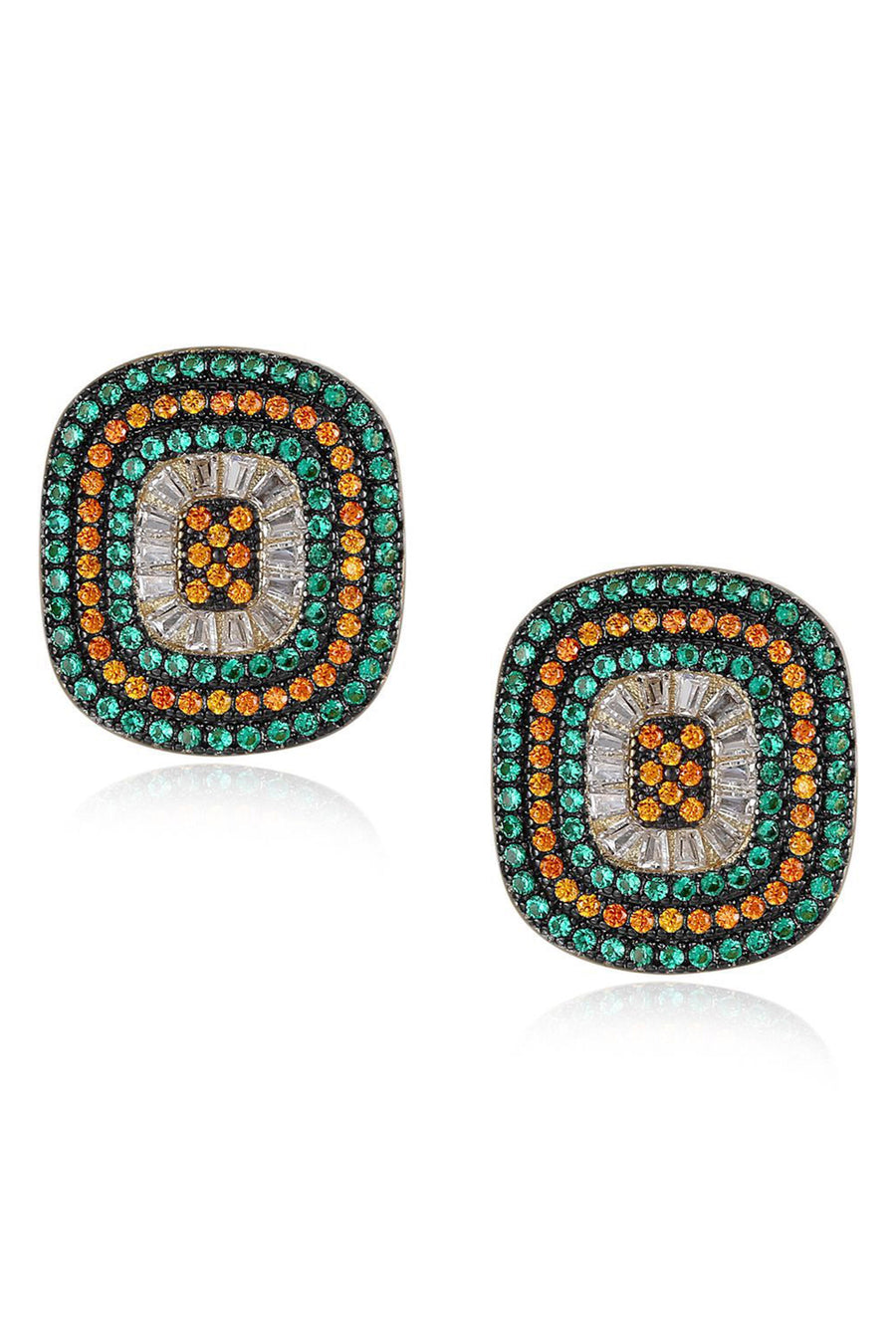 Cubic Zirconia Stud Earrings E6559
