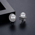 Pearl Cubic Zirconia Earrings E6561