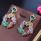Wreath Cubic Zirconia Earrings E6747