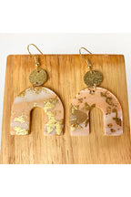 Geometry U Shaped Polymer Clay Earrings E6836