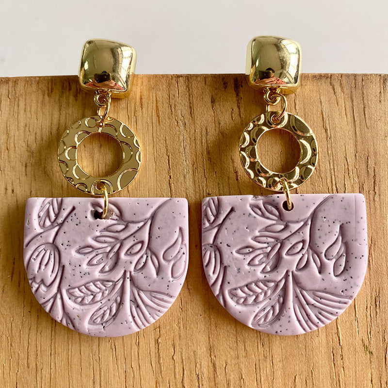 Geometry Polymer Clay Earrings E6838