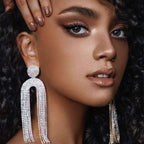 Tassel Rhinestone Earrings E6867