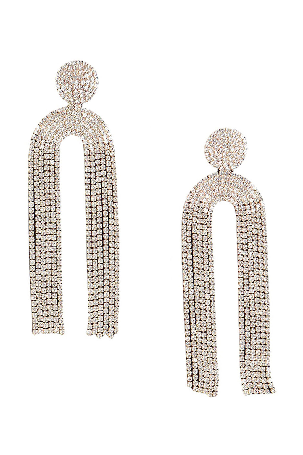 Tassel Rhinestone Earrings E6867