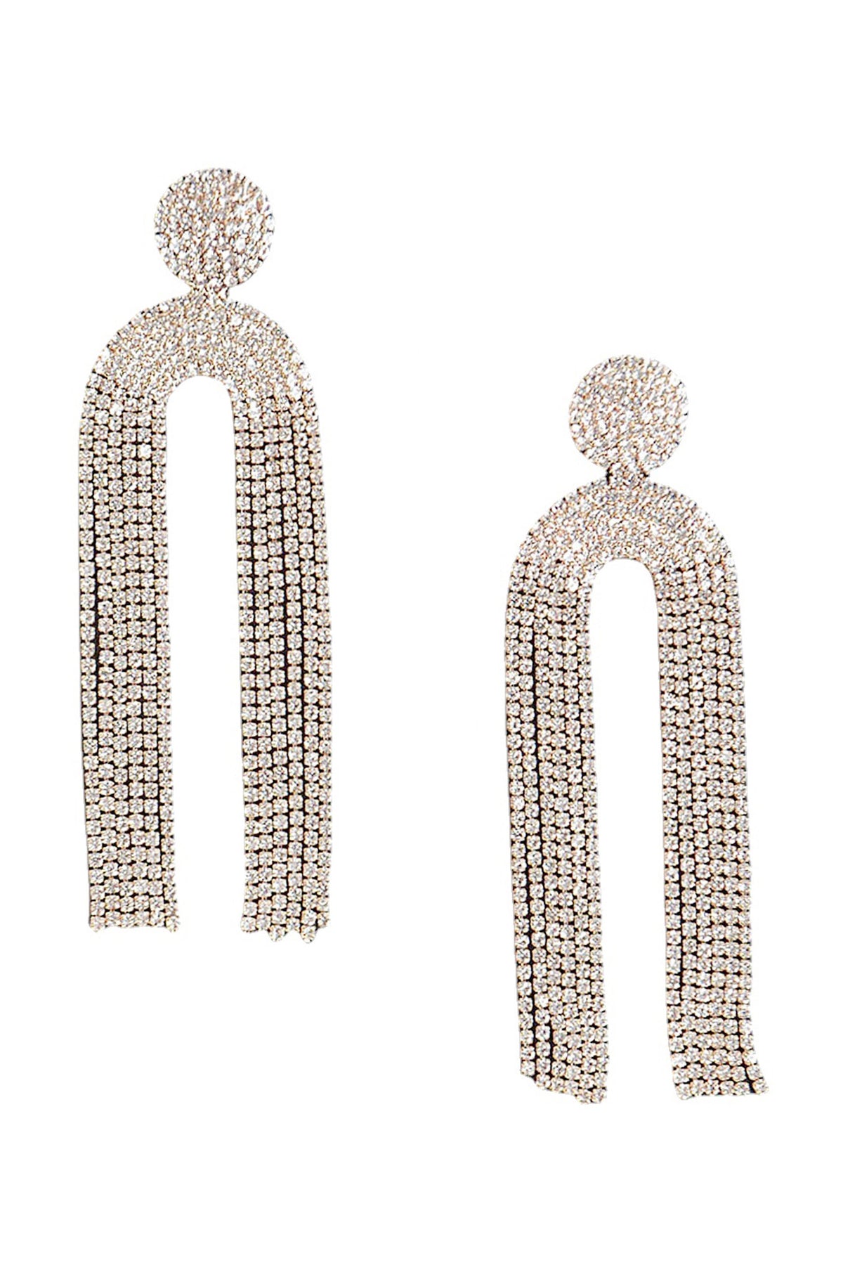 Tassel Rhinestone Earrings E6867