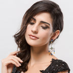 Lighting Shaped Cubic Zirconia Earrings E6940