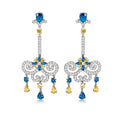 Lighting Shaped Cubic Zirconia Earrings E6940
