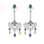 Lighting Shaped Cubic Zirconia Earrings E6940