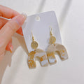 Geometry U Shaped Polymer Clay Earrings E6967
