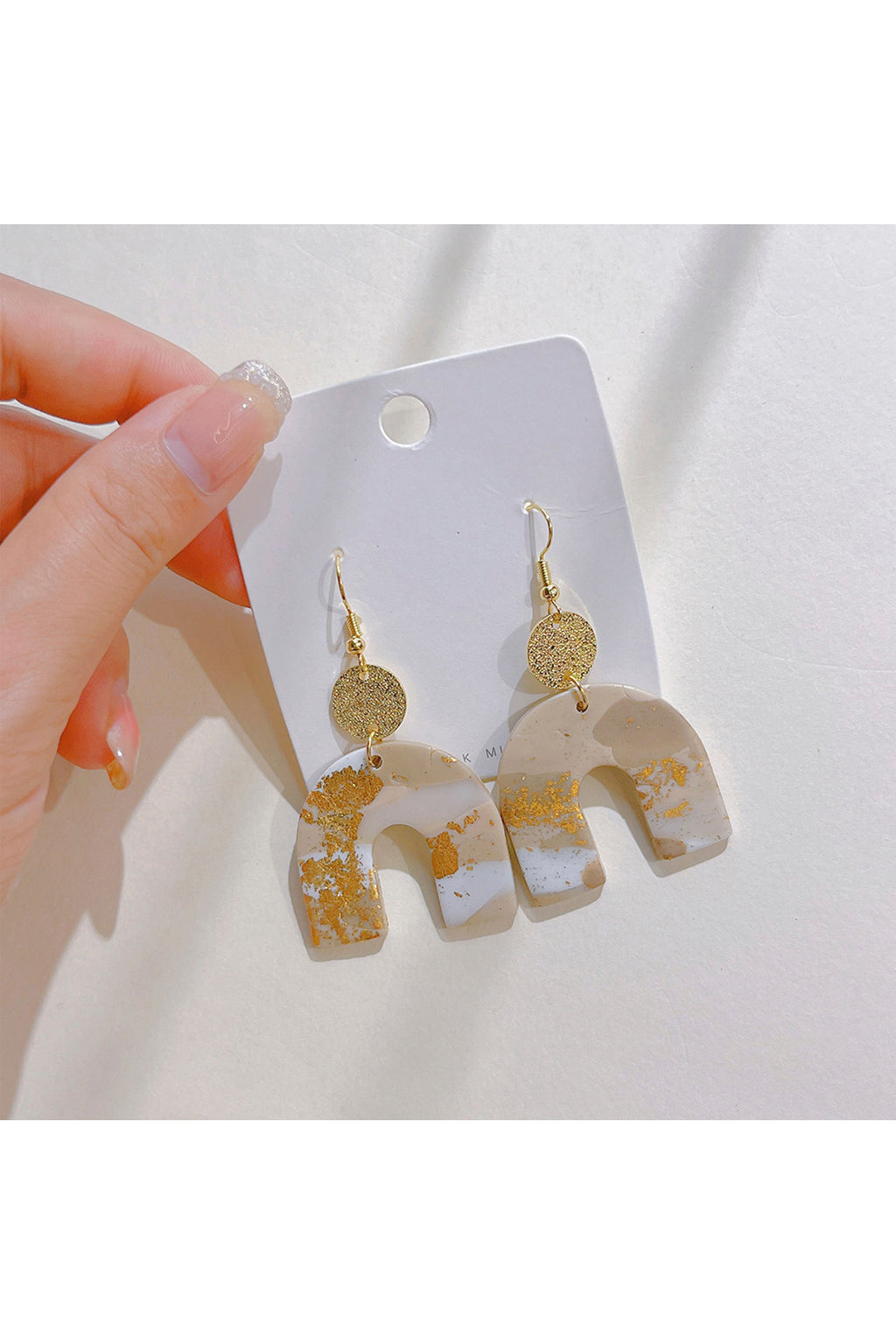 Geometry U Shaped Polymer Clay Earrings E6967
