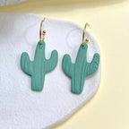 Cactus Polymer Clay Earrings E6972