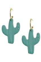 Cactus Polymer Clay Earrings E6972
