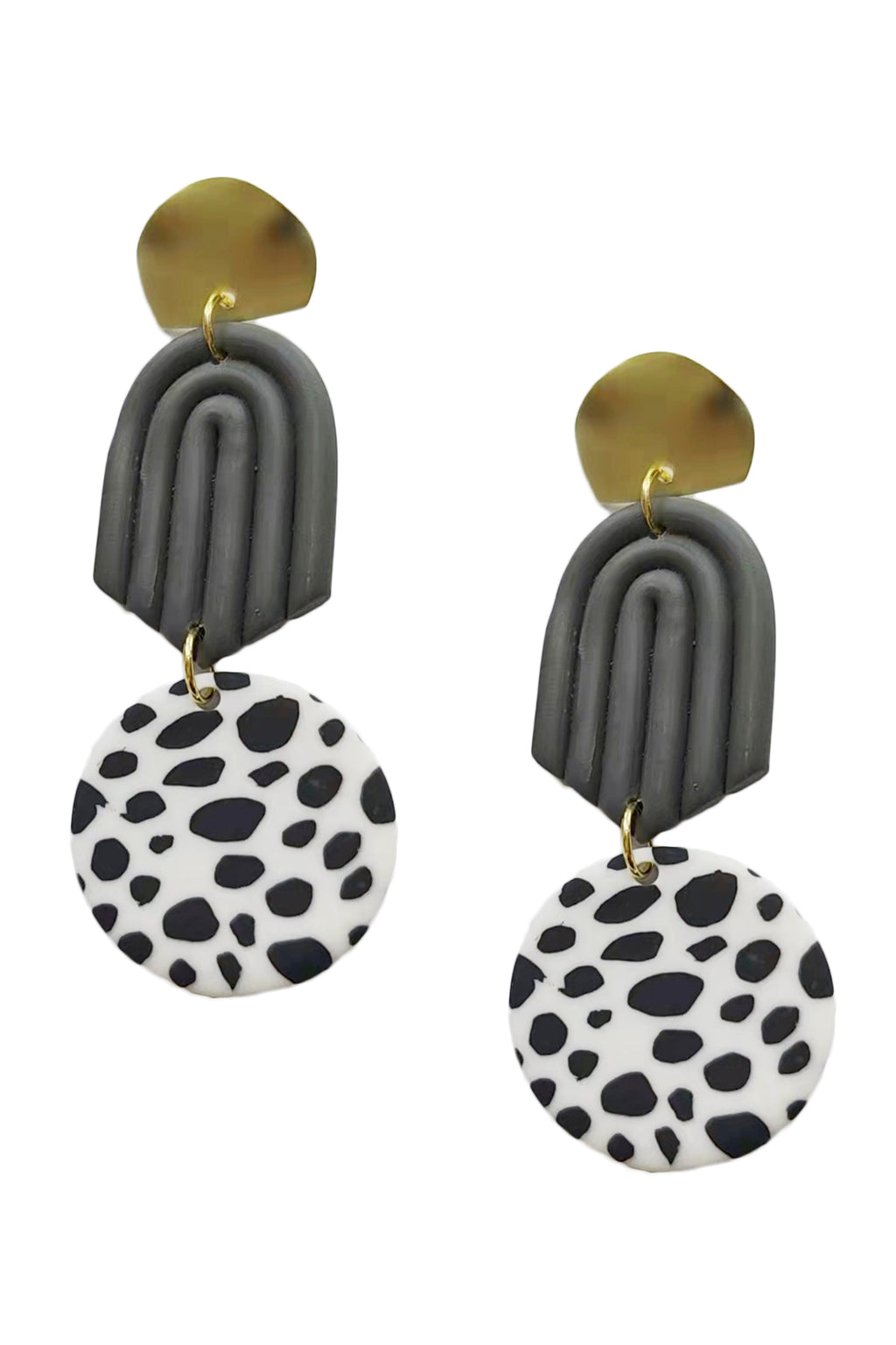 Geometry Polymer Clay Earrings E6975