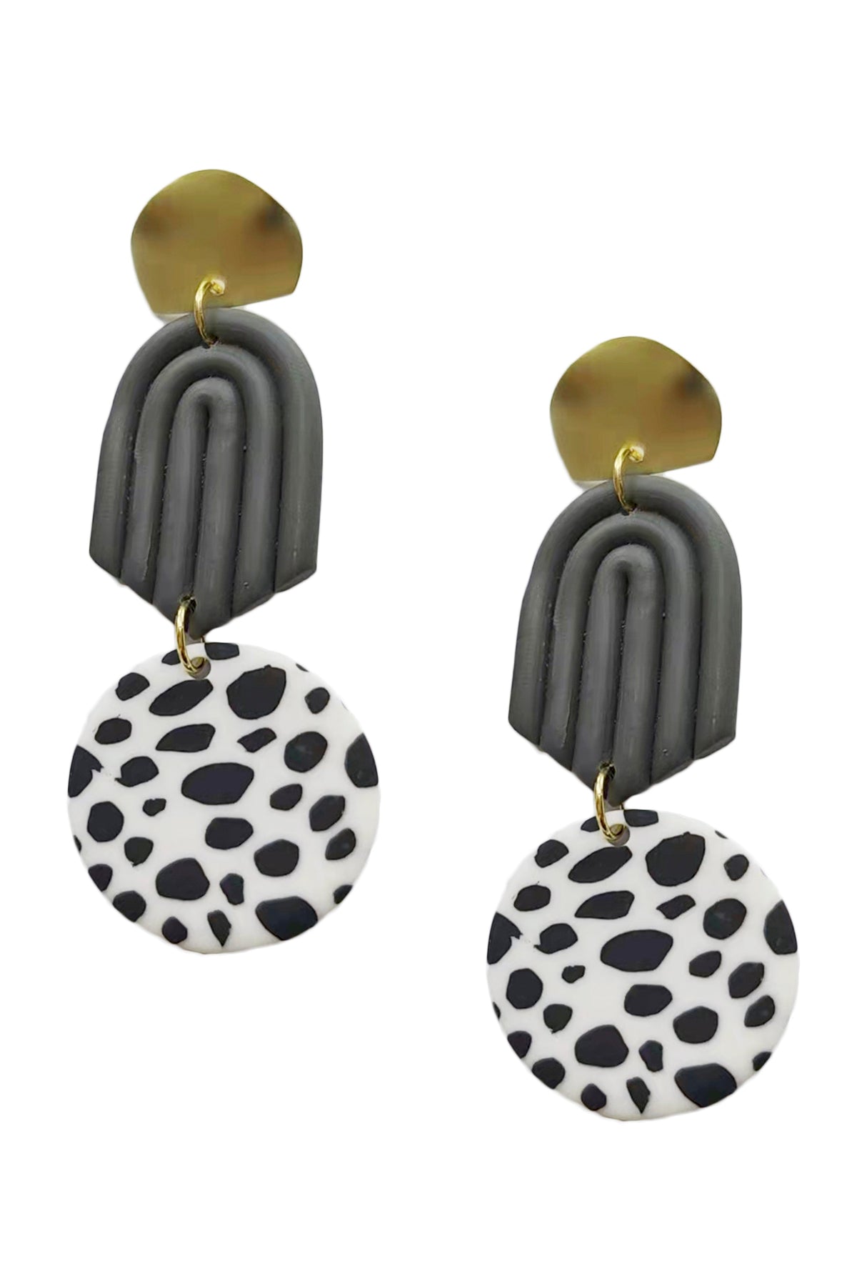 Geometry Polymer Clay Earrings E6975