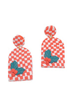 Chessboard Polymer Clay Earrings E6980