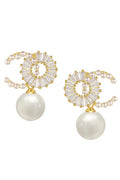 Pearl Cubic Zirconia Earrings E6990