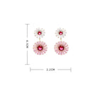 Floral Cubic Zirconia Earrings E7203
