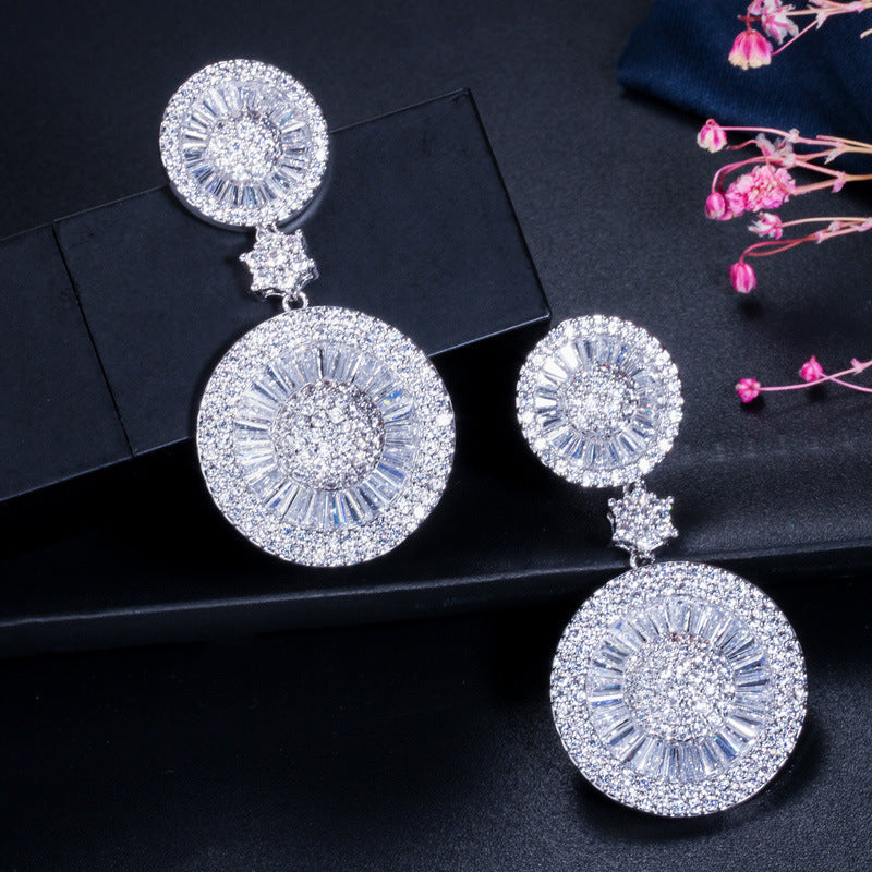 Luxurious Cubic Zirconia Earrings E7224